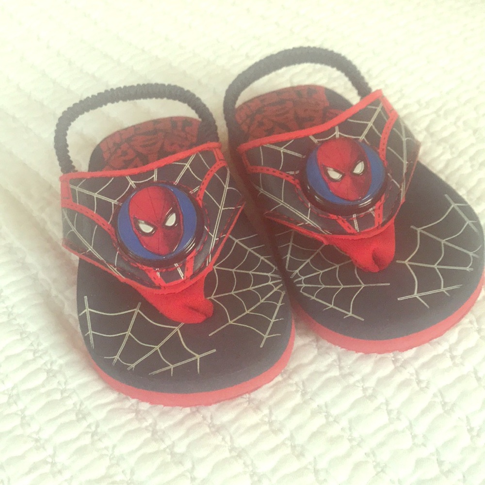Spider-Man lightup flip flops